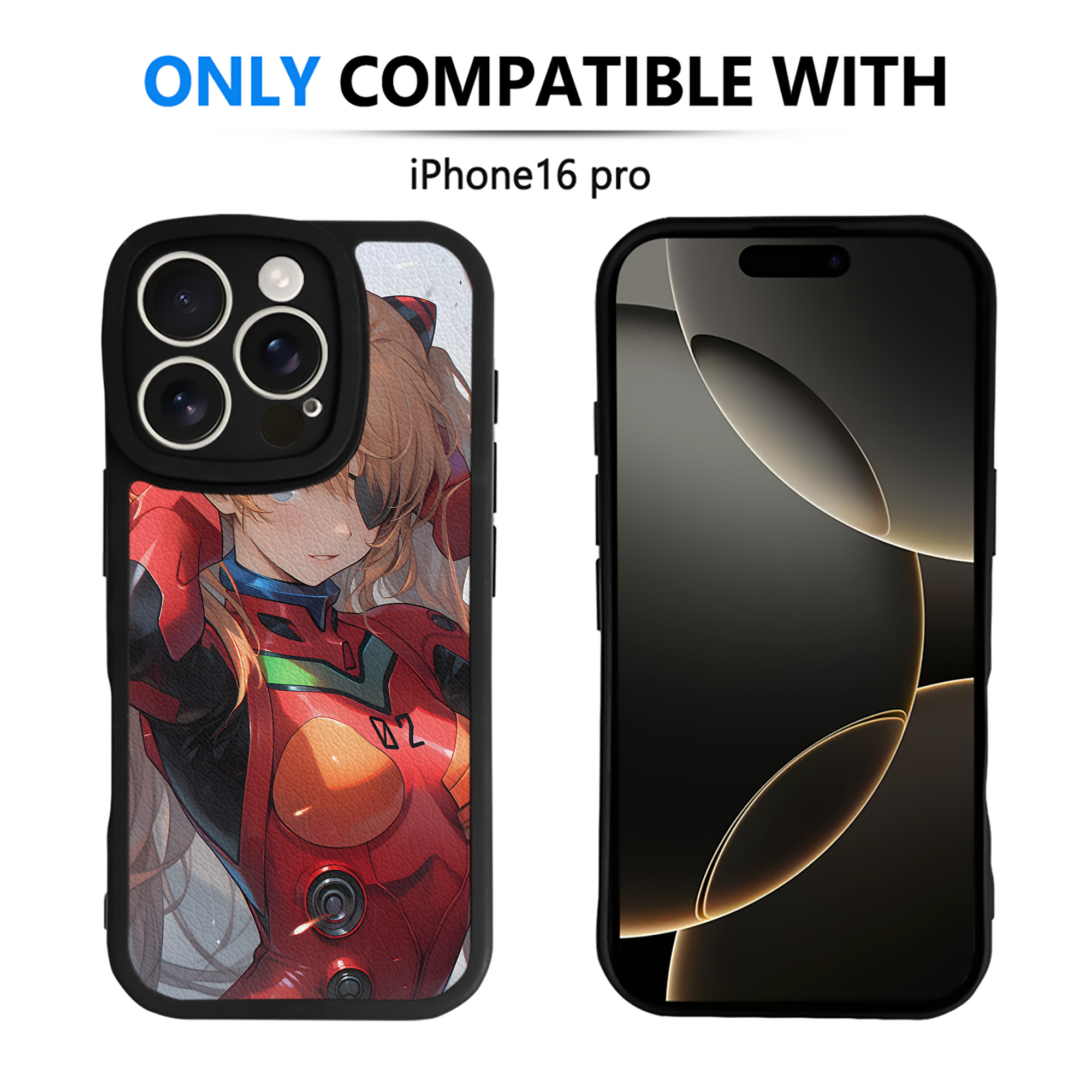 （画像用） EVA 新世紀エヴァンゲリオン 【iPhone 16シリーズ対応】シリコンスマホケース（レザー調） 材質：シリコン